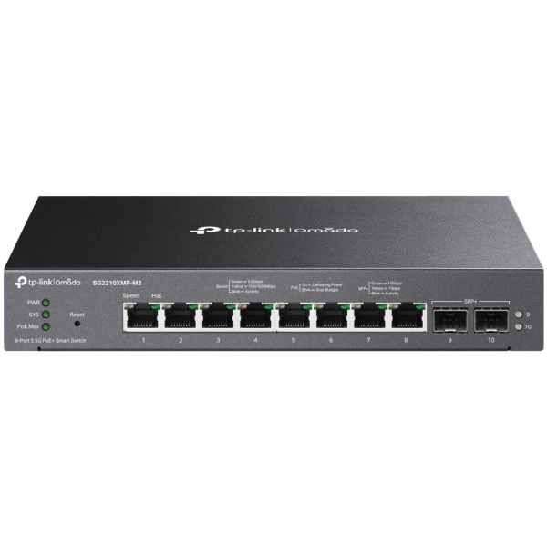 TP-Link SG2210XMP-M2 Omada 8-port 2.5GBASE-T + 2-Port 10G SFP+ Smart PoE+ switch #1