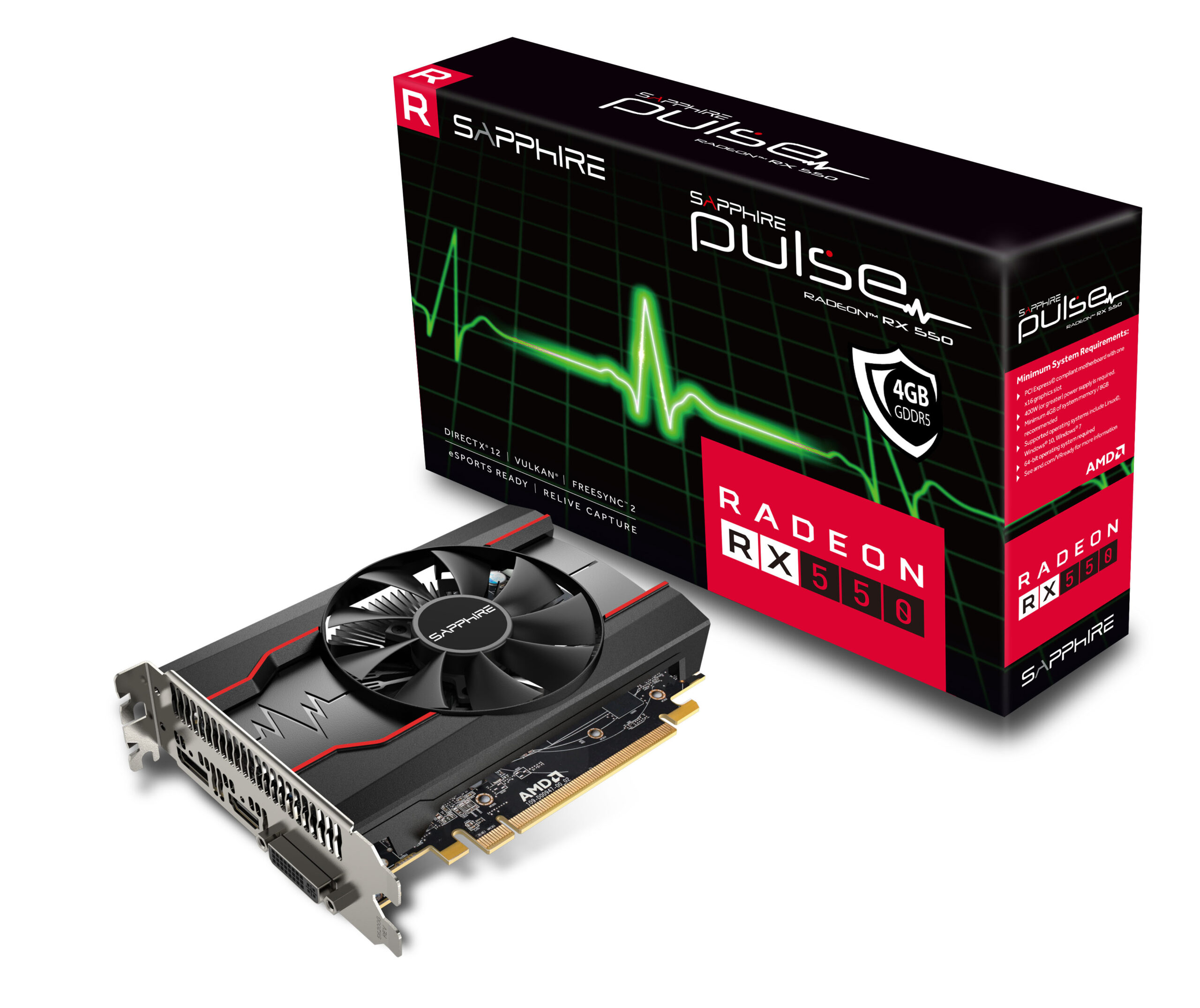 Sapphire RX 550 PULSE DUAL-X OC VGA 4GB DDR5 #5