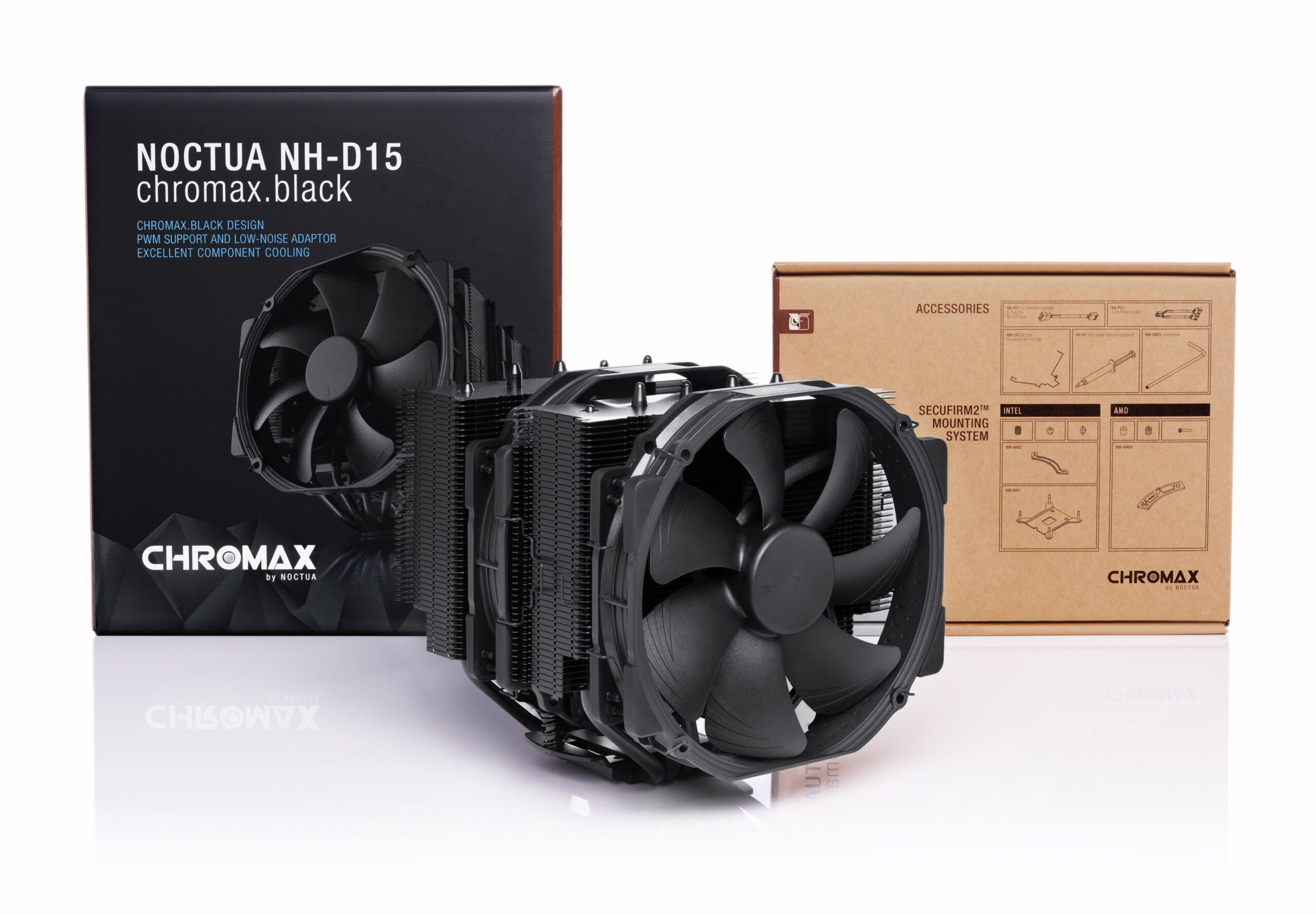 Noctua NH-D15 chromax.black CPU hűtő univerzális #7