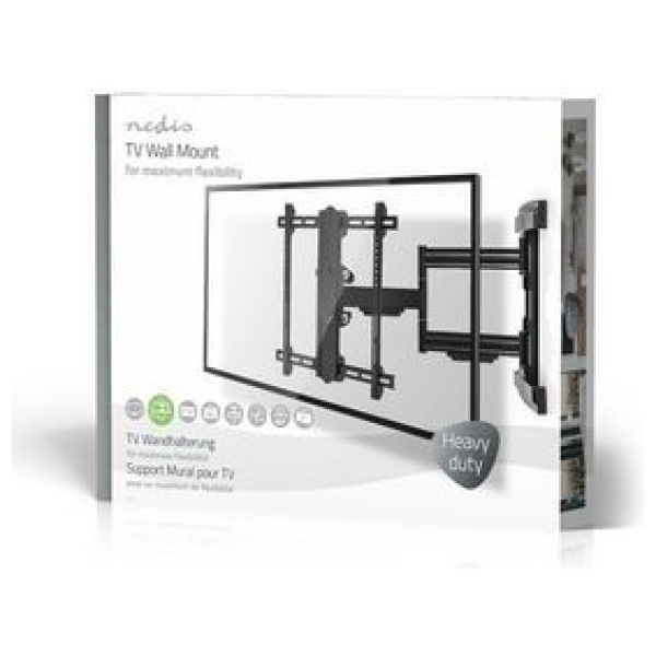 Nedis VESA dönthető, forgatható fali konzol (max. 50 kg, 80"-ig) - TVWM6550BK #6