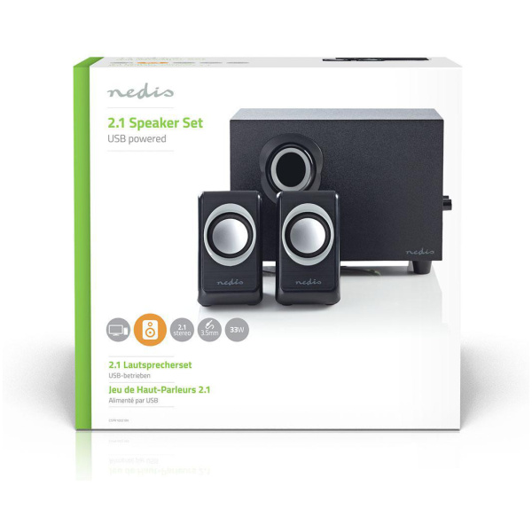 Nedis 2.1 hangszóró szett (33W, USB tápellátással) #8