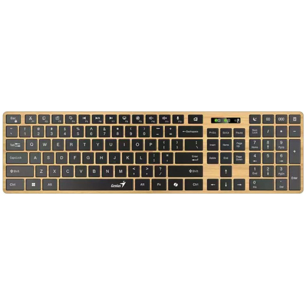 Genius SlimStar 7250BT Copilot Wireless Bluetooth Business billentyű (Pine Wood) #1