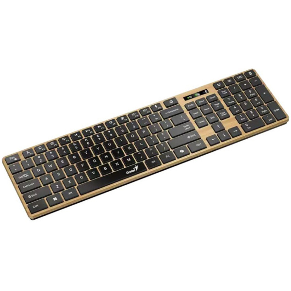 Genius SlimStar 7250BT Copilot Wireless Bluetooth Business billentyű (Pine Wood) #2