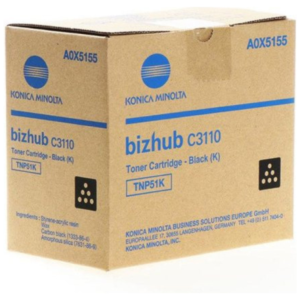 Minolta TNP51K fekete toner (Bizhub C3110) #1