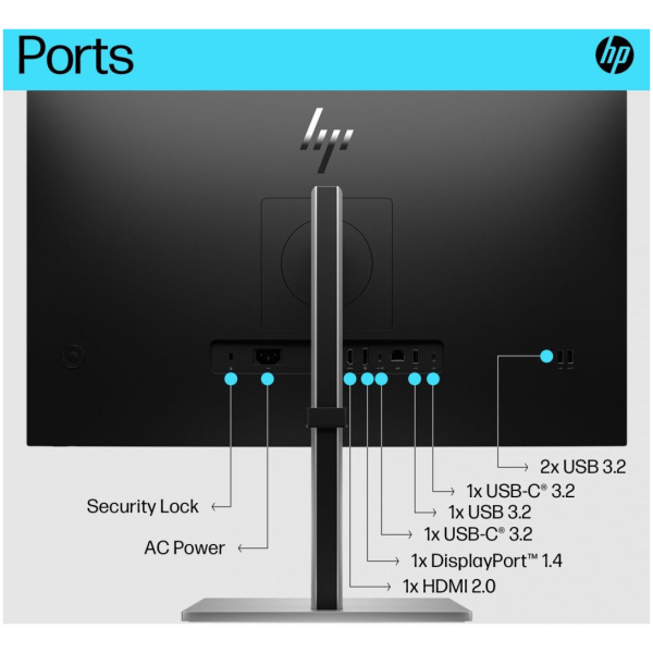 27" HP E27k G5 4K USB-C monitor #4