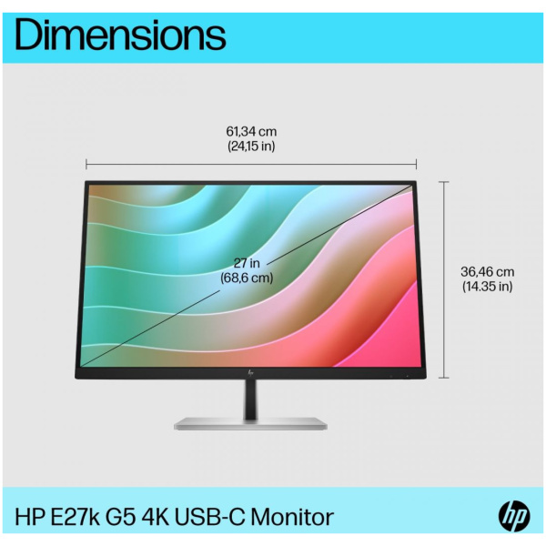27" HP E27k G5 4K USB-C monitor #5