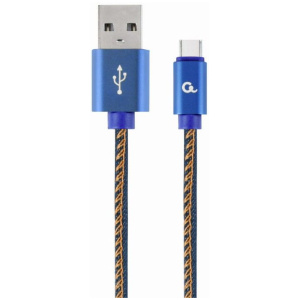 Gembird Premium Jeans USB (C) – USB (A) kábel 2m #1
