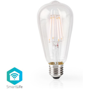 Nedis SmartLife LED izzó (E27, 500 lumen, 5W, meleg fehér, ST64, WiFi) #1