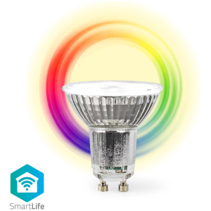 Nedis SmartLife LED spot izzó (GU10, 345 lumen, 4,9W, fehér-RGB, WiFi) #1