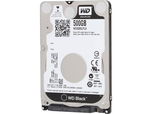 500GB WD Black HDD 7200 rpm SATA3, 32MB cache 2,5" (használt) #1