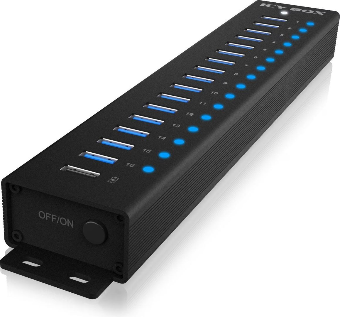 Raidsonic IcyBox IB-HUB1717-U3 17-portos USB 3.2 HUB #1