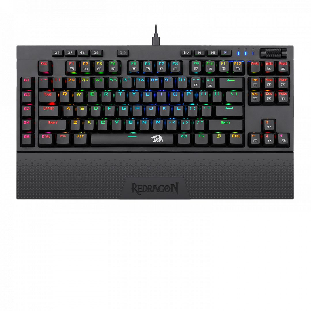 Redragon Vishnu RGB mechanikus Gaming billentyűzet (Brown Switch) #1