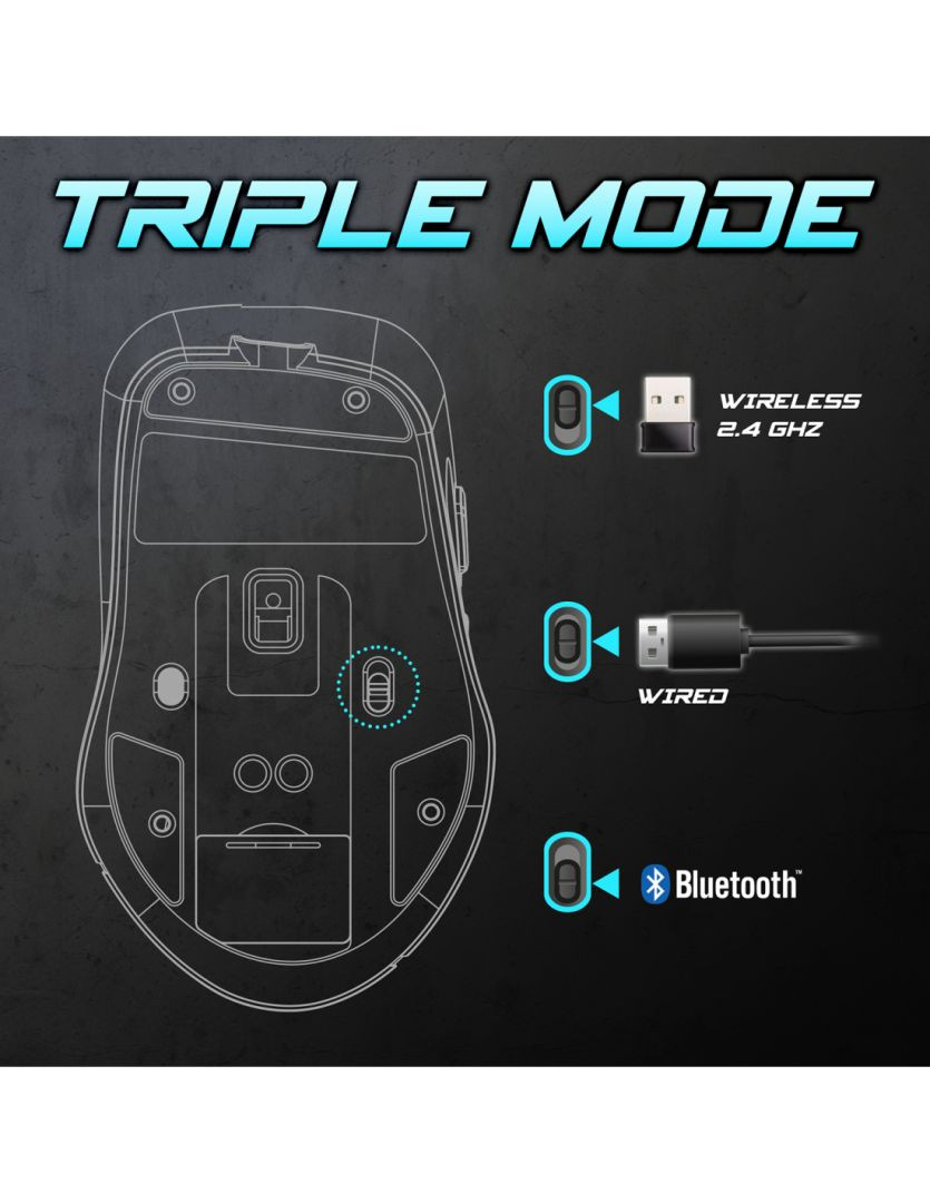 Spirit of Gamer Elite-M50 vezetékes / vezeték nélküli Gamer egér dokkolóval #7