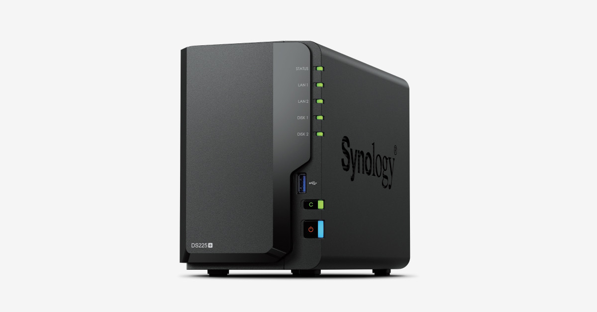 Synology DiskStation DS225+ 6GB kétrekeszes NAS kiszolgáló #1