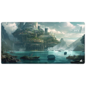 Sharkoon SGP40 D6 Skiller futurisztikus város egérpad #1