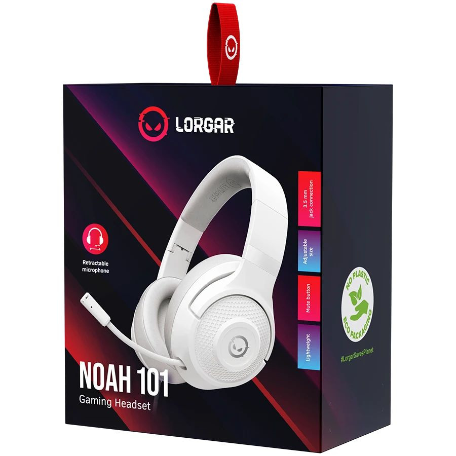 Lorgar Noah 101 Gaming Headset Headset (fehér) #6