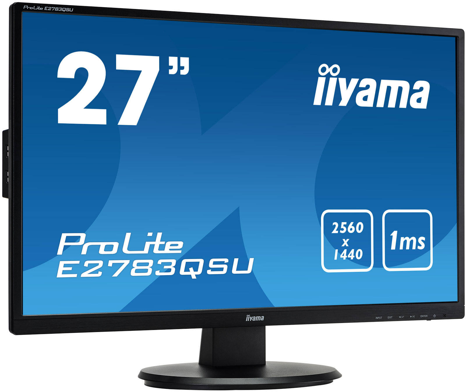 27" Iiyama ProLite E2783QSU-B1 használt QHD monitor #2