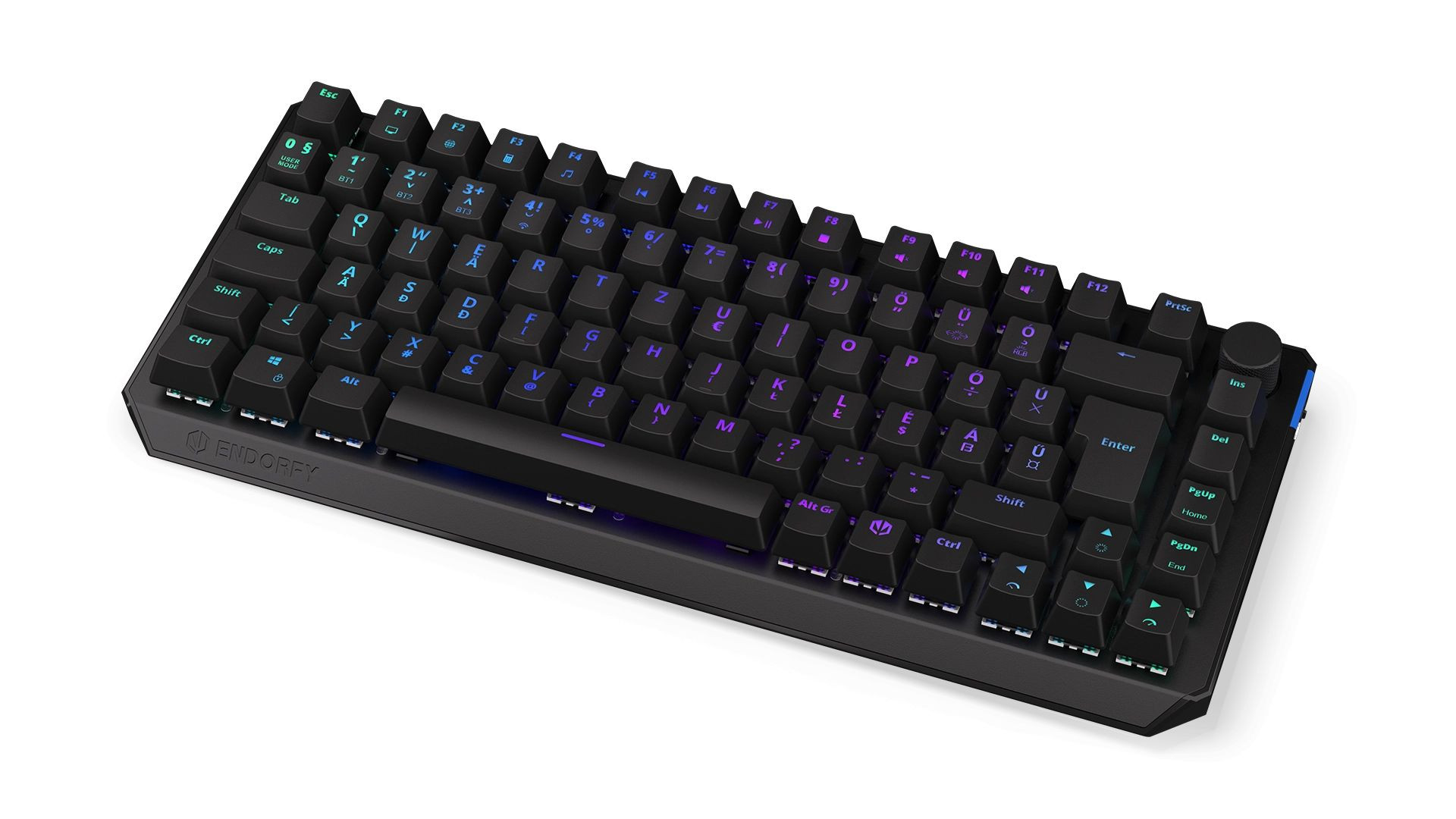 Endorfy Thock Kailh Box RGB mechanikus Gaming billentyűzet TKL (Black switch) #1