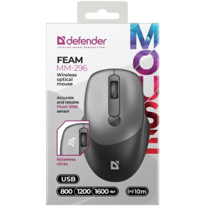 Defender Feam MM-296 vezeték nélküli egér (fekete) #2