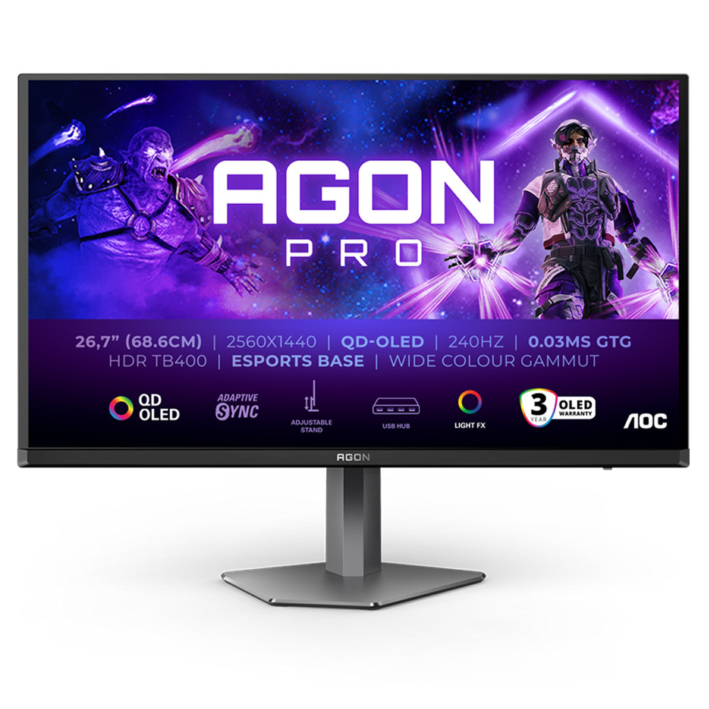 26,5" AOC Agon PRO AG276QZD2 QHD 280Hz-es OLED monitor (G-Sync) #1