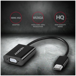 Axagon HDMI > VGA (15-DSUB) adapter kábellel, audioval #2