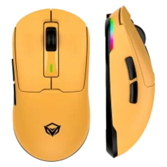 Meetion GW24 Vezetékes / 2,4G / Bluetooth Gamer egér (sárga) #1