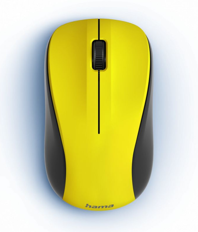 Hama MW-300 V2 vezeték nélküli egér (sárga) #1