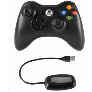 FroggieX vezeték nélküli kontroller Xbox360 / PC-hez (fekete) #2