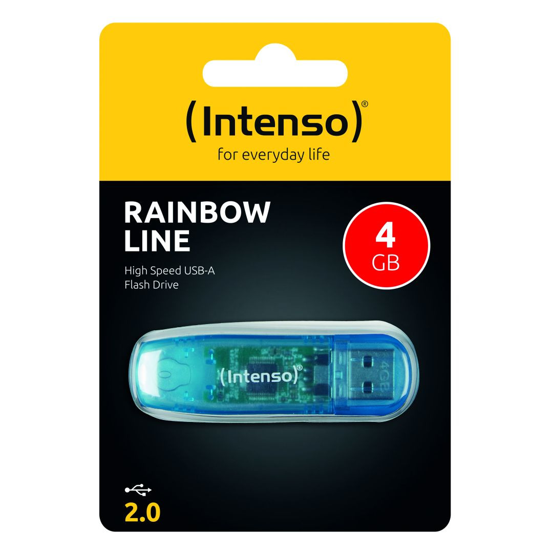 4GB Intenso Rainbow-Line USB 2.0 Pendrive (kék) #2