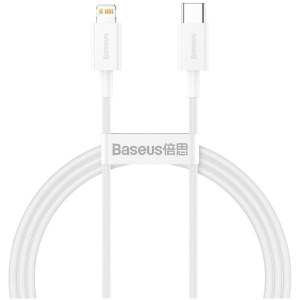 Baseus USB-C - Lightning töltő- és adatkábel, fehér, 1m #1