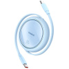 Baseus Free2Pull felcsévélhető USB-C - USB-C kábel 100W 1m (kék) #1
