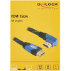 Delock HDMI-HDMI (M) kábel 1m 4K, egyik végén 90 fokban hajlított (kék) #3