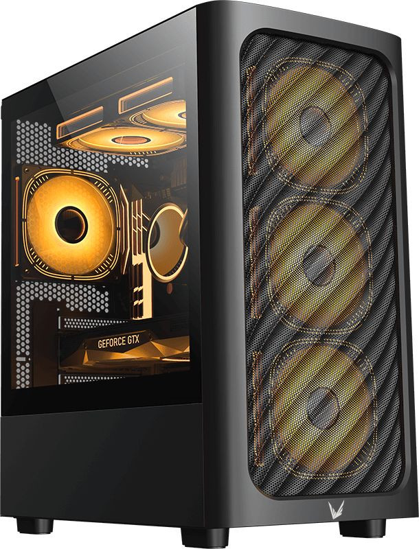 Formula Air Mesh G3 ház edzett üveg oldalappal (fekete) #1