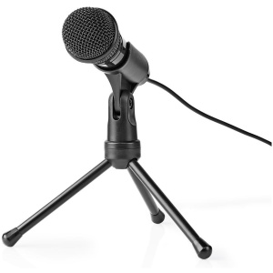 Nedis vezetékes mikrofon háromlábú állvánnyal (3,5 Jack) #1