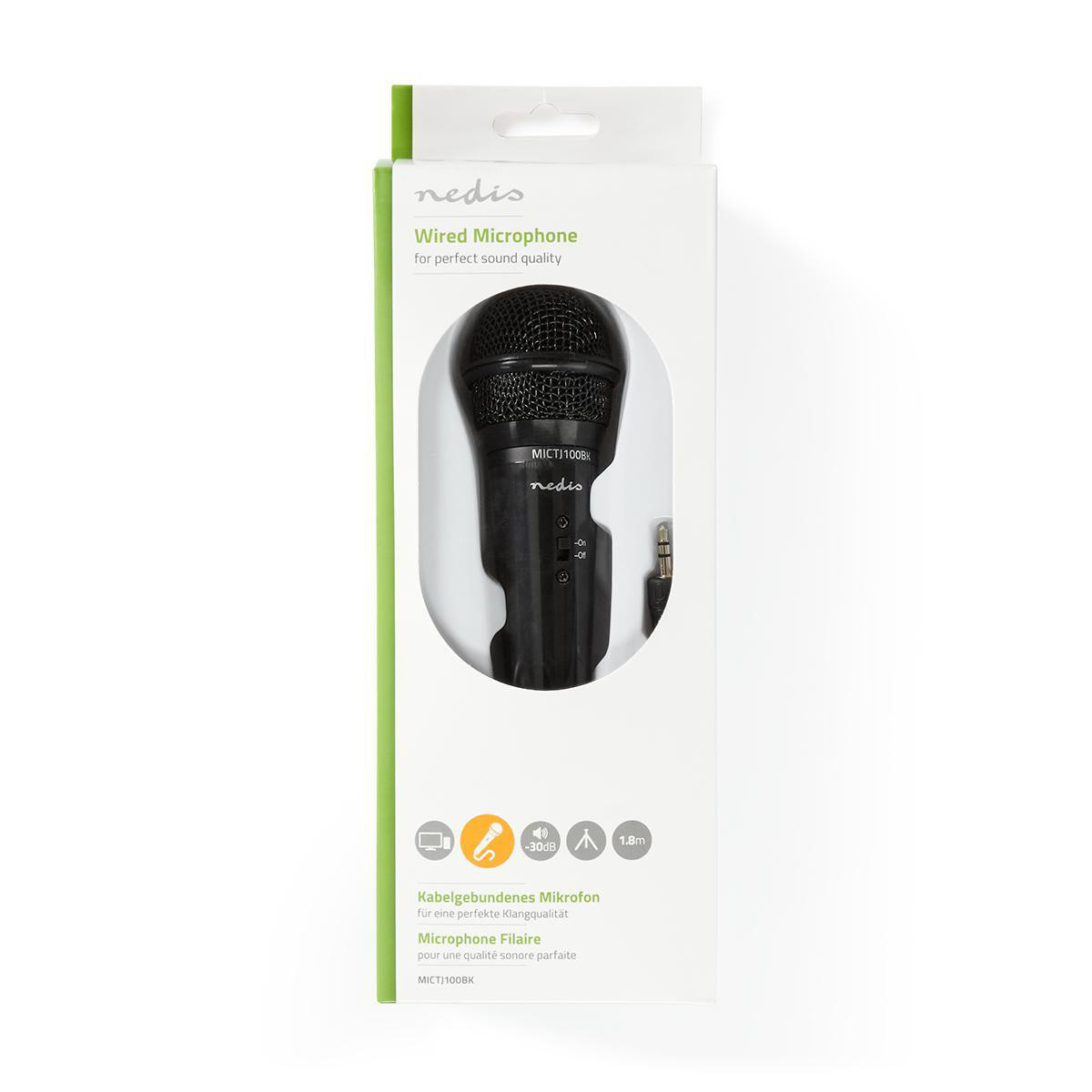 Nedis vezetékes mikrofon háromlábú állvánnyal (3,5 Jack) #5
