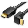 Vention HDMI-HDMI (M) kábel 3m 4K, egyik végén 90 fokban hajlított #1