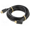 Goobay HDMI-HDMI (M) kábel 5m 4K, egyik végén 90 fokban hajlított #2