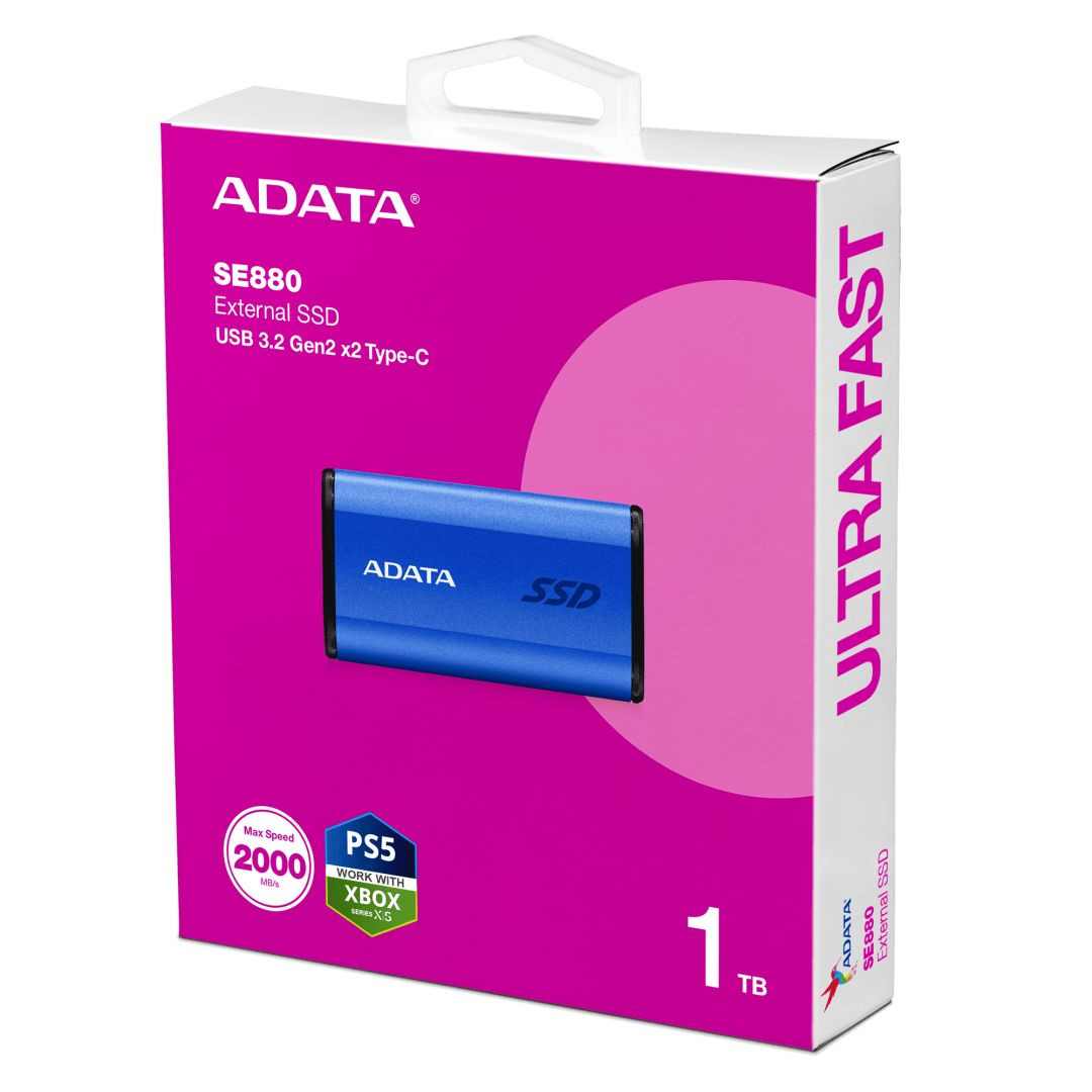 1TB ADATA SE880 külső SSD USB Type-C 3.2 (kék) #5