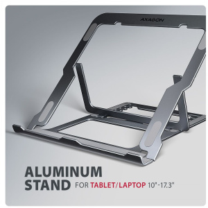 Axagon STND-LAG állítható laptop állvány (10"-17.3" mérethez, szürke) #2