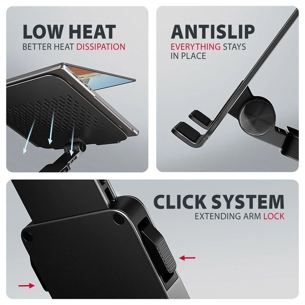 Axagon STND-LRB forgatható laptop állvány (10"-17,3" mérethez) #5