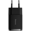 Baseus 2x USB-A Compact hálózati gyorstöltő (220V), max 10,5W, fekete #2