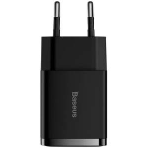 Baseus 2x USB-A Compact hálózati gyorstöltő (220V), max 10,5W, fekete #2