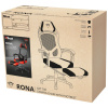 Trust GXT 706 Rona Gaming szék lábtartóval (fekete-piros) #6