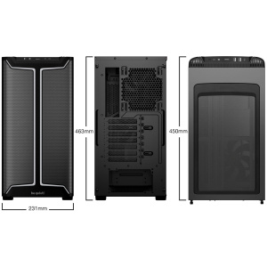 BeQuiet! Pure Base 501DX ház üveg oldallappal (fekete) #2