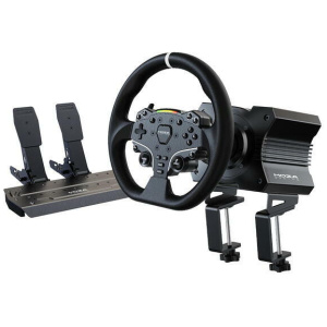 Moza Racing R5 PC Szimulátor szett (Direct Drive, R5 bázis, kormány, pedál, bilincs) #1