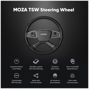 Moza Racing TSW Kormánykerék (Kamion változat, RGB, 400mm) #2