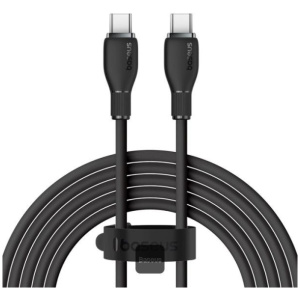 Baseus Pudding Series USB-C – USB-C (M/M) gyorstöltő kábel, fekete 100W (5A) 1,2m #1