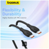 Baseus Pudding Series USB-C – USB-C (M/M) gyorstöltő kábel, fekete 100W (5A) 1,2m #4