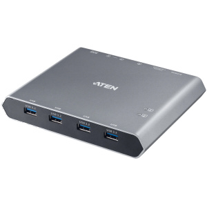 ATEN 2-port 4K DisplayPort USB-C KVM Dock Switch Power Pass-through funkcióval #1