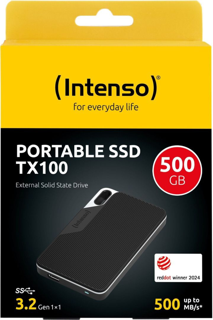 500GB Intenso TX100 külső SSD USB Type-C (fekete) #3
